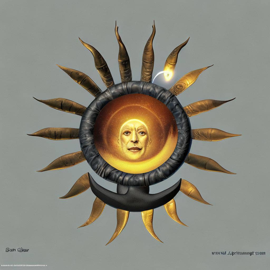 AI Art Gallery Salvador Dalí - Sun and Moon